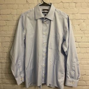 Hudson Room Mens Blue  Dress Shirt 16 1/2 33